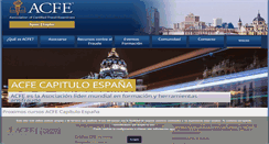 Desktop Screenshot of acfe-spain.com